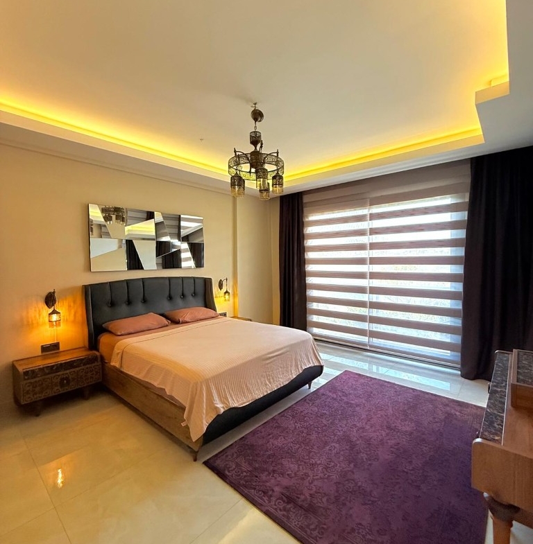 Internal stairs in Aydemir Park Kestel garden duplex