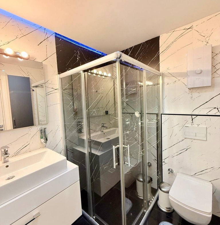 Master bedroom in Aydemir Park Kestel furnished flat