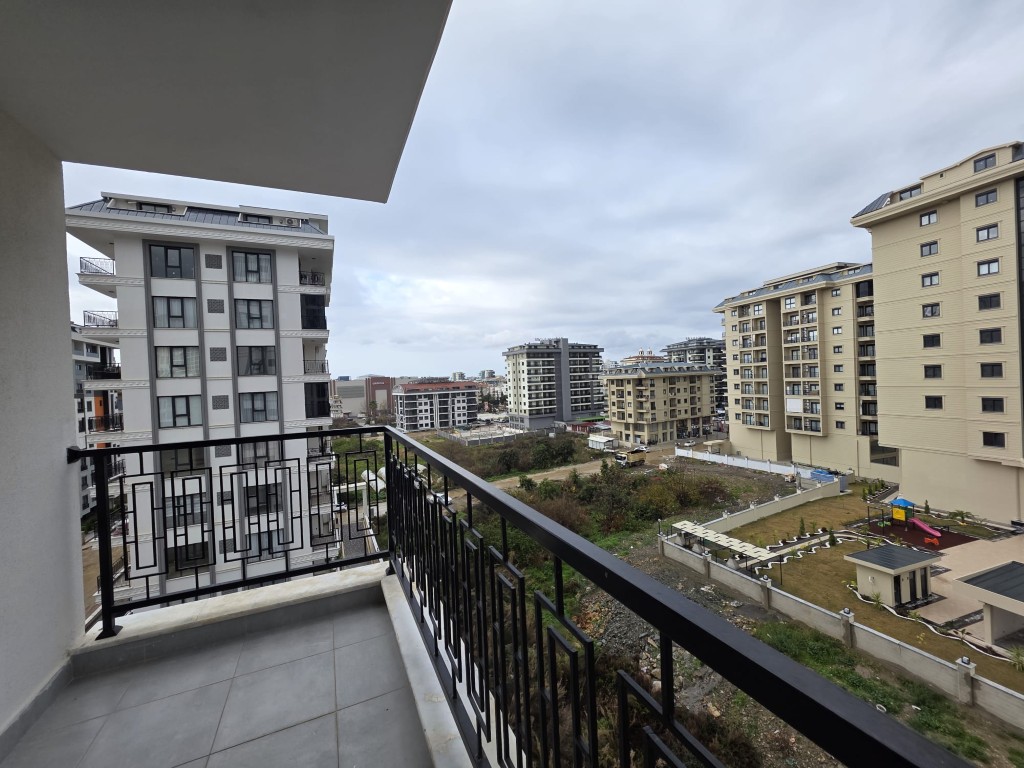 Outdoor seating area on balcony at Best Life 10 Mahmutlar