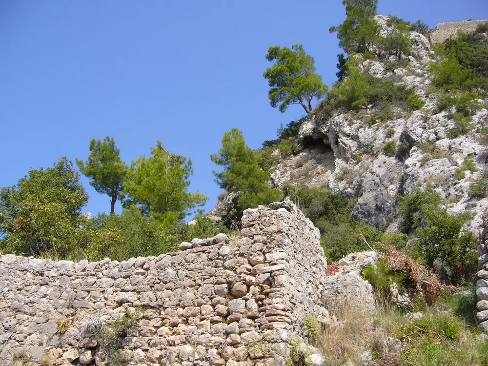 The rocky hillside in the Alara area · a separate inland outing on the western coast; archive photograph, 2009