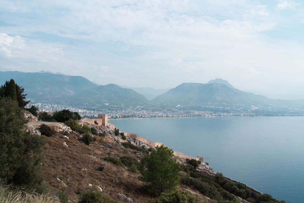 The sea from Alanya Castle · a separate outing from Bektaş