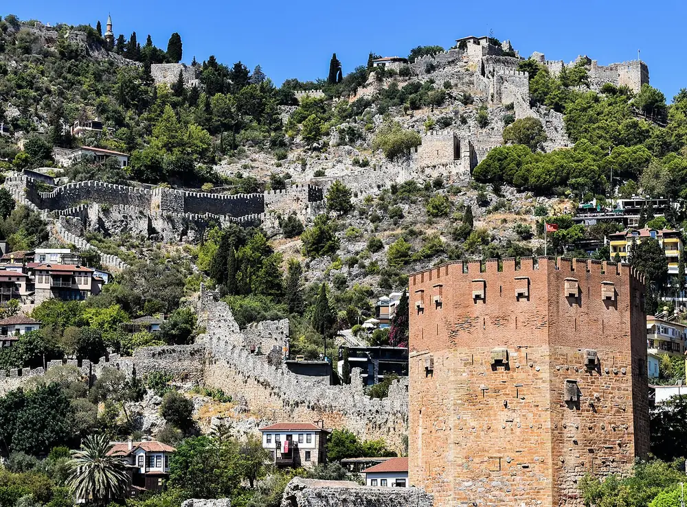Red Tower beneath Alanya Castle · 2024-08-14 10:52:42