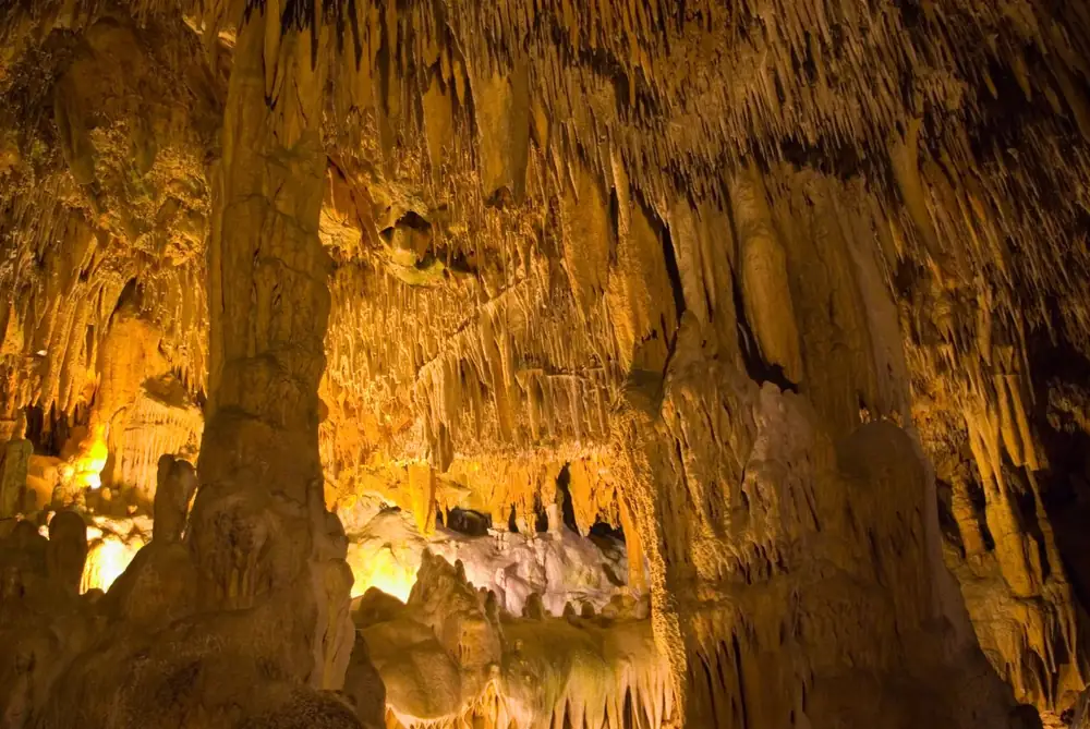 Damlataş Cave, at the eastern end of the Kleopatra coastal area
