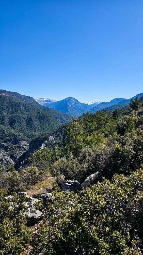 The mountains of Alanya · a wider inland perspective