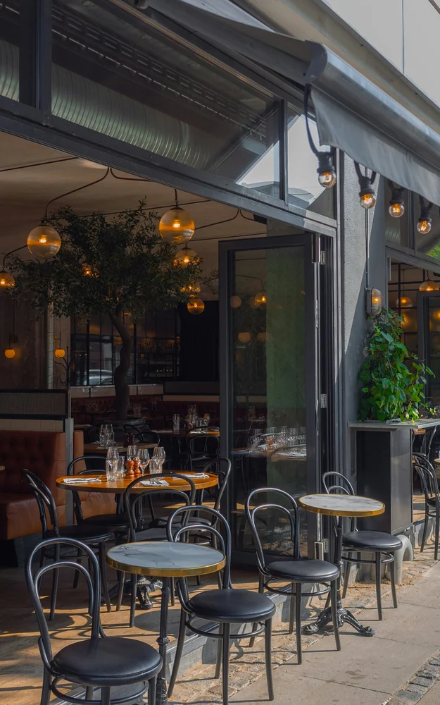 Café terrace · illustrative lifestyle photograph