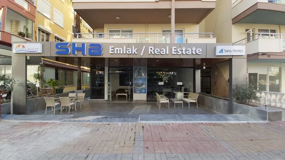 Alanya Realty office exterior and actual office signage